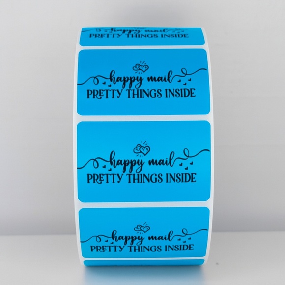 Happy Mail Stickers | Pretty Things Inside Labels | Cute Packaging stickers - Picture 2 of 11